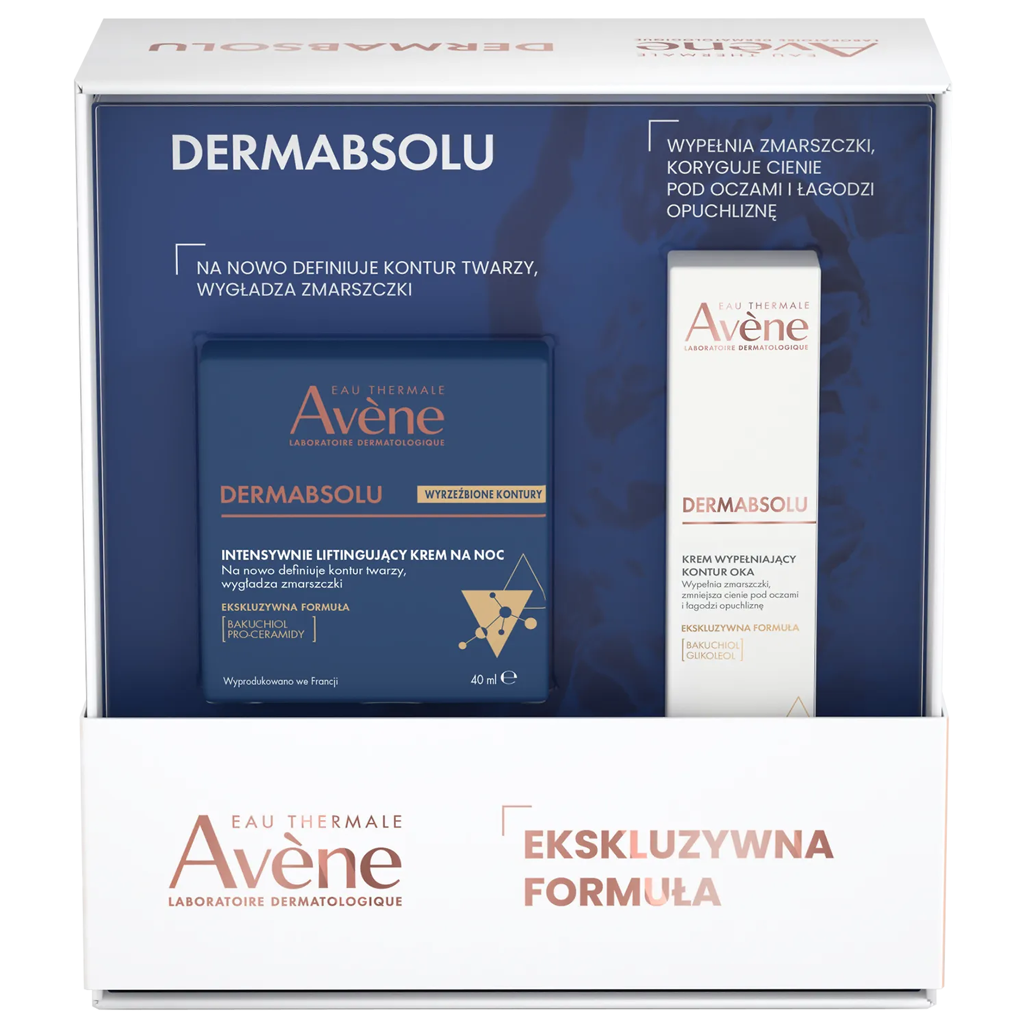 Avene DermAbsolu Zestaw Krem na noc, 40 ml + Krem pod oczy, 15 ml zdjęcie