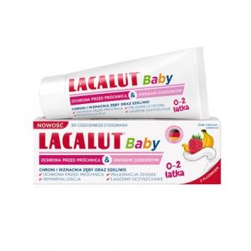 Lacalut Baby pasta do zębów 0-2 latka, 55 ml