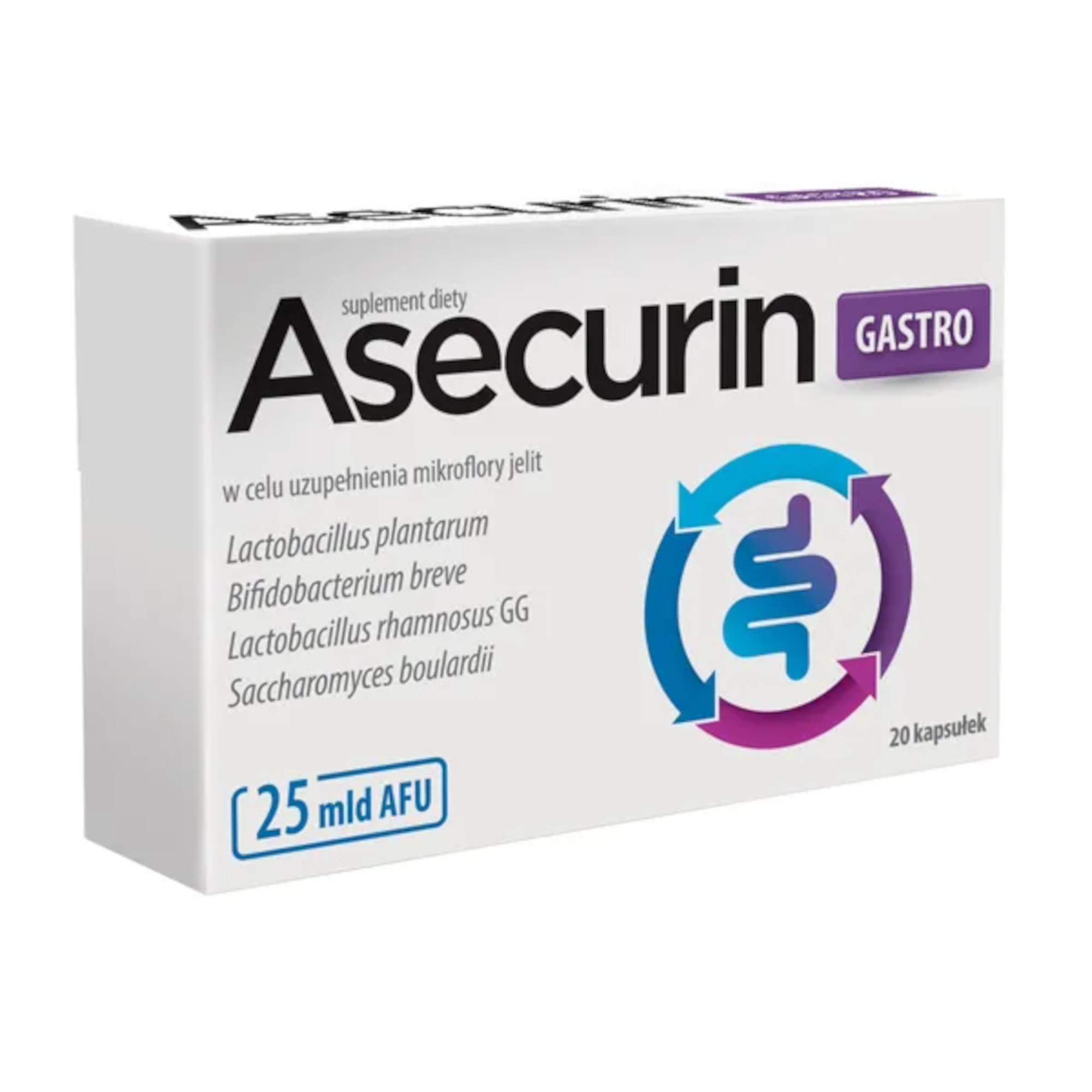 Asecurin Gastro, kapsułki, 20 sztuk zdjęcie