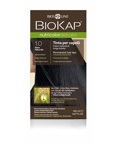 BioKap Nutricolor Delicato Farba do włosów 1.0 Naturalna Czerń - 140 ml - cena, opinie, właściwości  zdjęcie