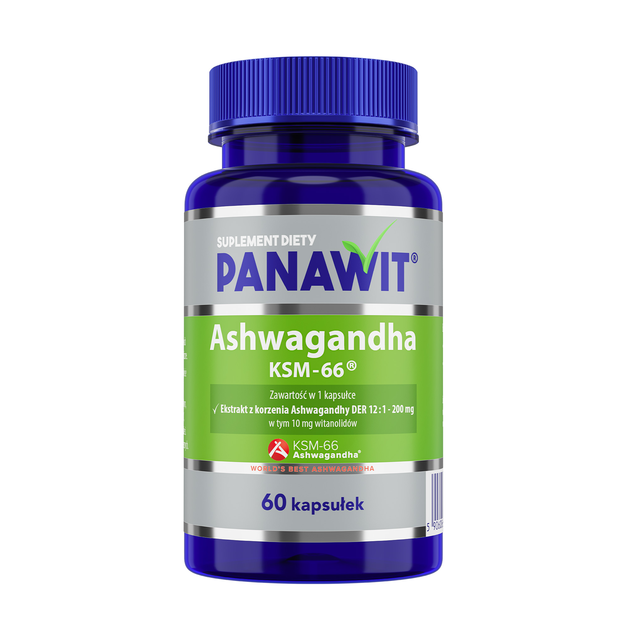 Panawit, Ashwagandha KSM-66, 200 mg, 60 kapsułek zdjęcie