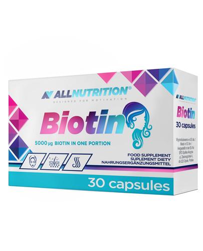 Allnutrition Biotin - 30 kaps. Na włosy i paznokcie - cena, opinie, właściwości  zdjęcie