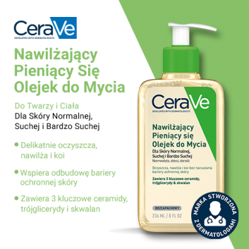 CeraVe nawilżający pieniący się olejek do mycia 236 ml