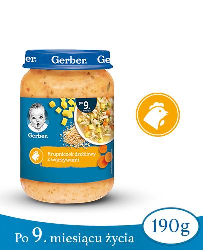 GERBER Zupka krupniczek drobiowy z warzywami po 9 miesiącu - 190 g zdjęcie