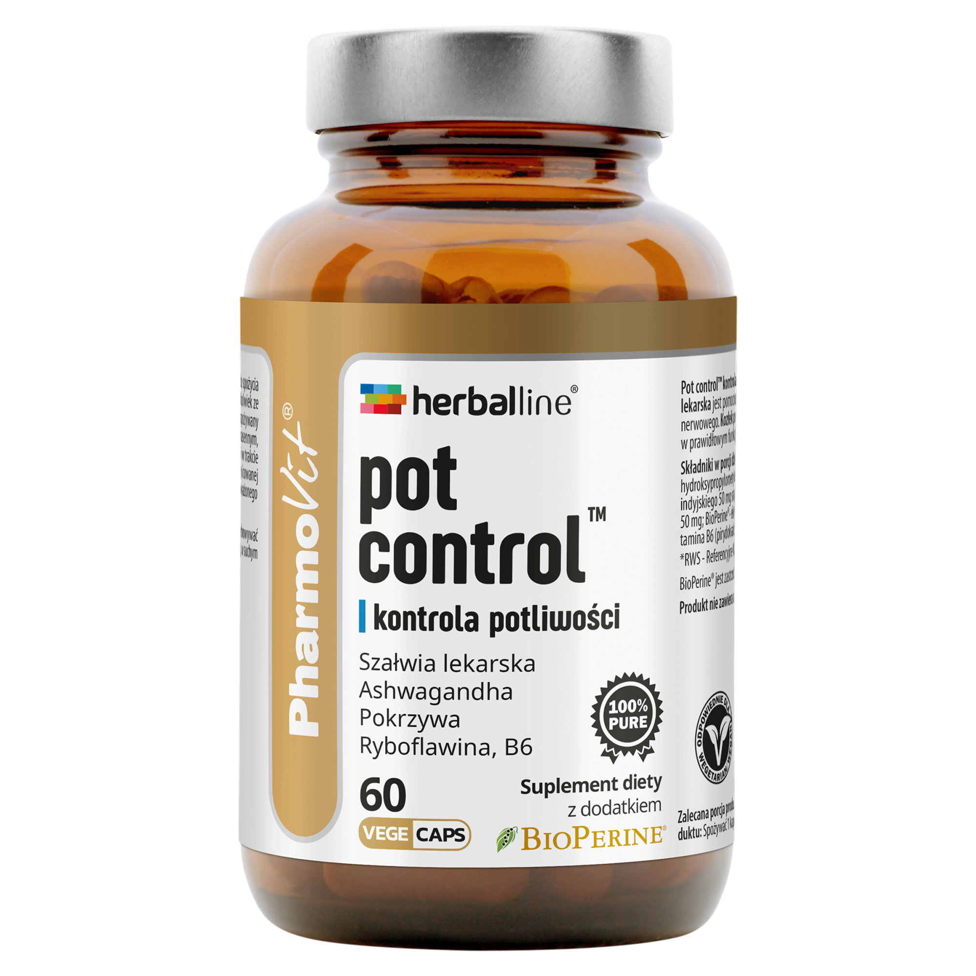 PharmoVit Pot Control, kapsułki, 60 sztuk zdjęcie