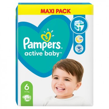 Pampers Pieluchy Active Baby rozmiar 6, 44 sztuki pieluszek 