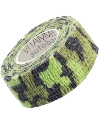 Vitammy autoband elastyczny bandaż kohezyjny 2,5 cm x 4,5 m zielone moro 1 sztuka zdjęcie