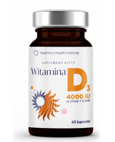 Nutrition Health Institute, Witamina D3 4000 j.m., kapsułki, 60 sztuk zdjęcie