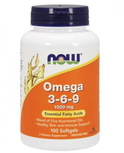 NOW Foods Omega 3-6-9 1000mg 100 kapsułek zdjęcie