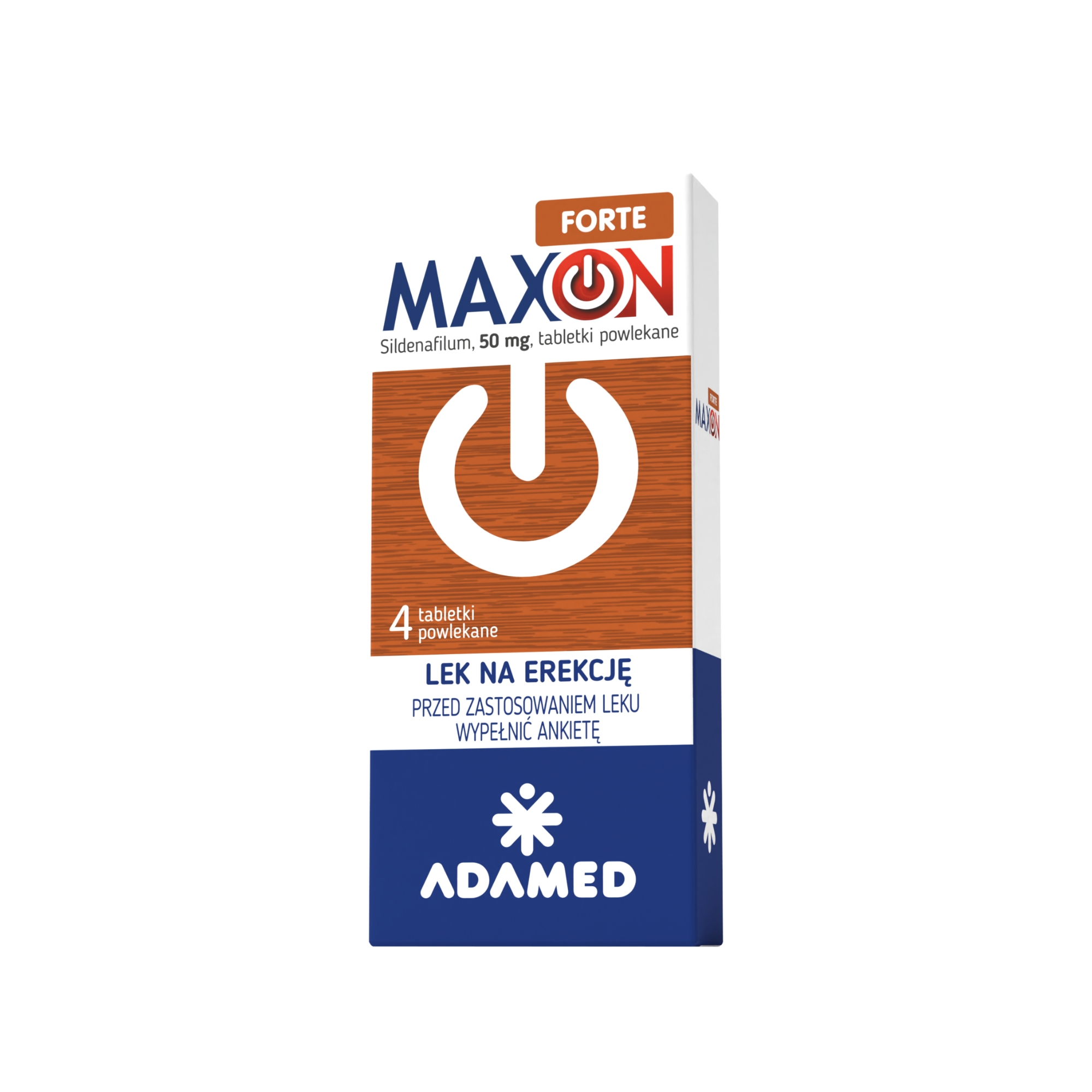 Maxon Forte 50 mg  (Sildenafil) 4 tabletki powlekane