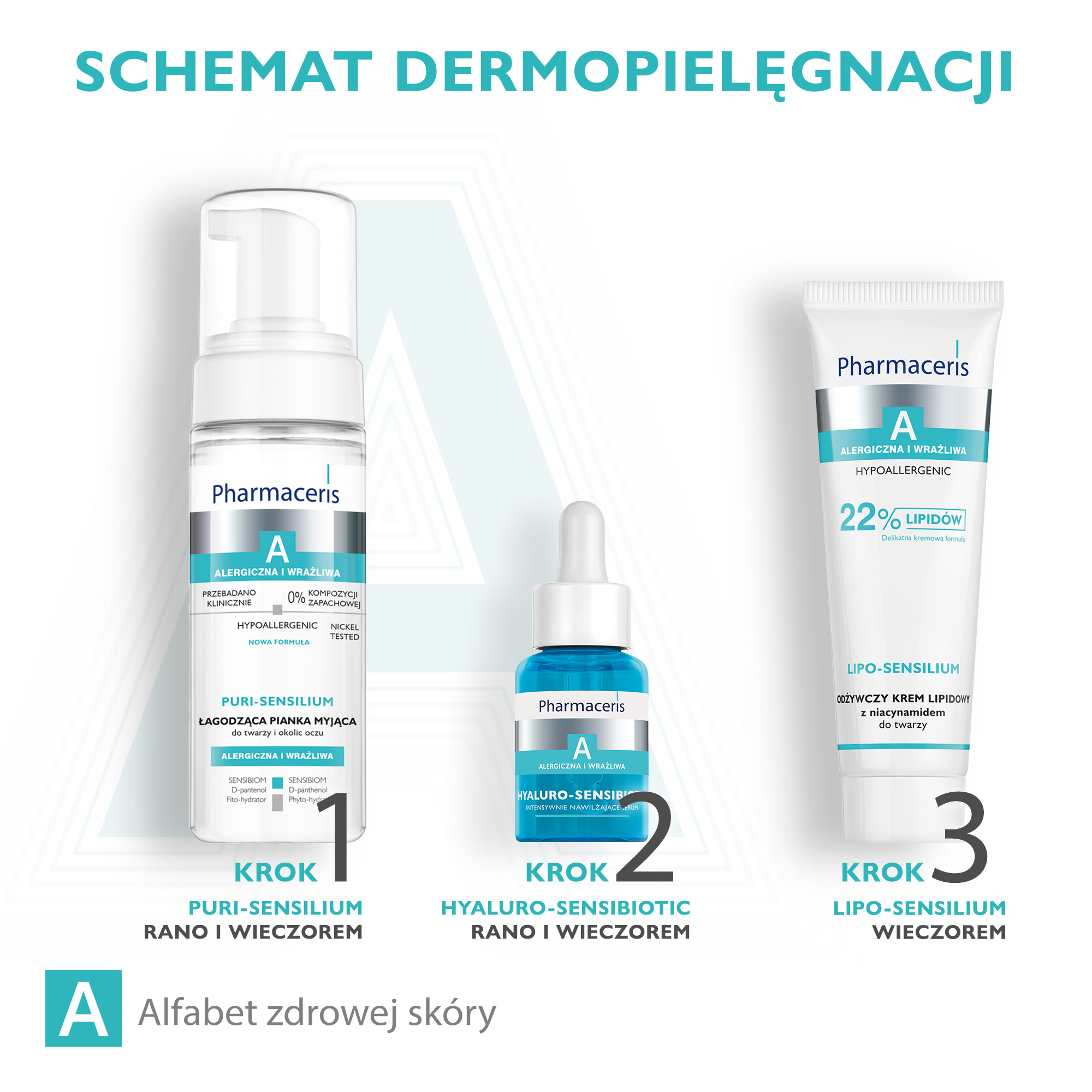 Pharmaceris A Puri-Sensilium, łagodząca pianka myjąca do twarzy i okolic oczu, 150 ml