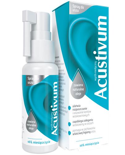 Acustivum Spray do uszu - 20 ml - cena, opinie, wskazania zdjęcie