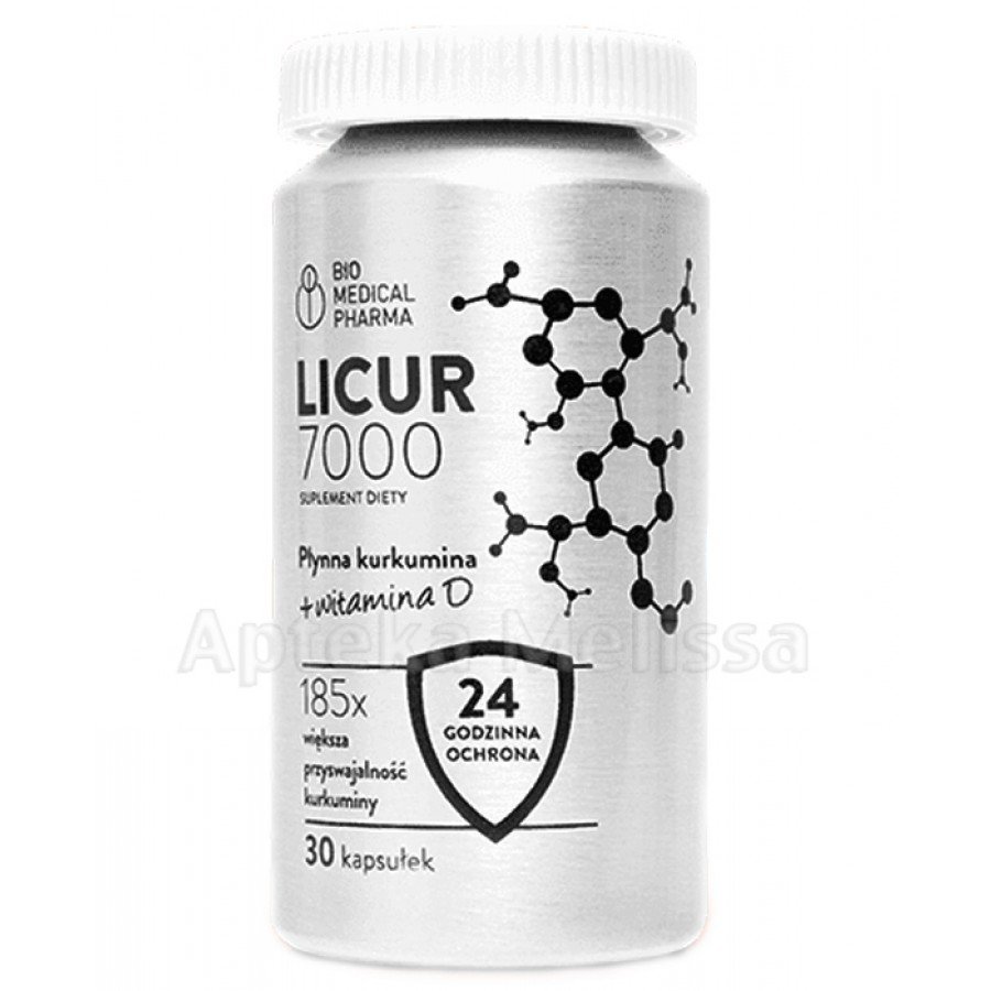 Licur 7000 płynna kurkumina + witamina D 30 kapsułek