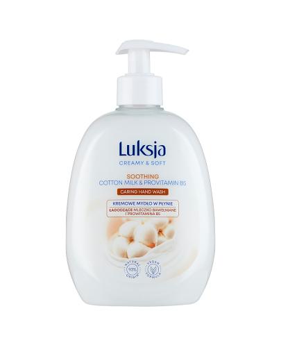 Luksja Creamy&Soft Kremowe Mydło w płynie Mleczko bawełniane i Prowitamina B5, 500 ml, cena, wskazania, opinie zdjęcie