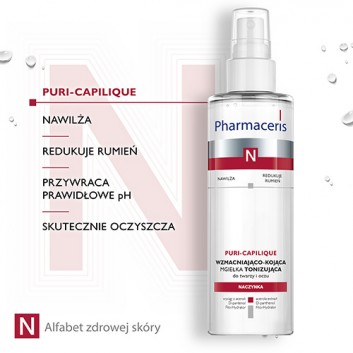 Pharmaceris N Puri-Capilique, tonik-mgiełka wzmacniający naczynka, 200 ml