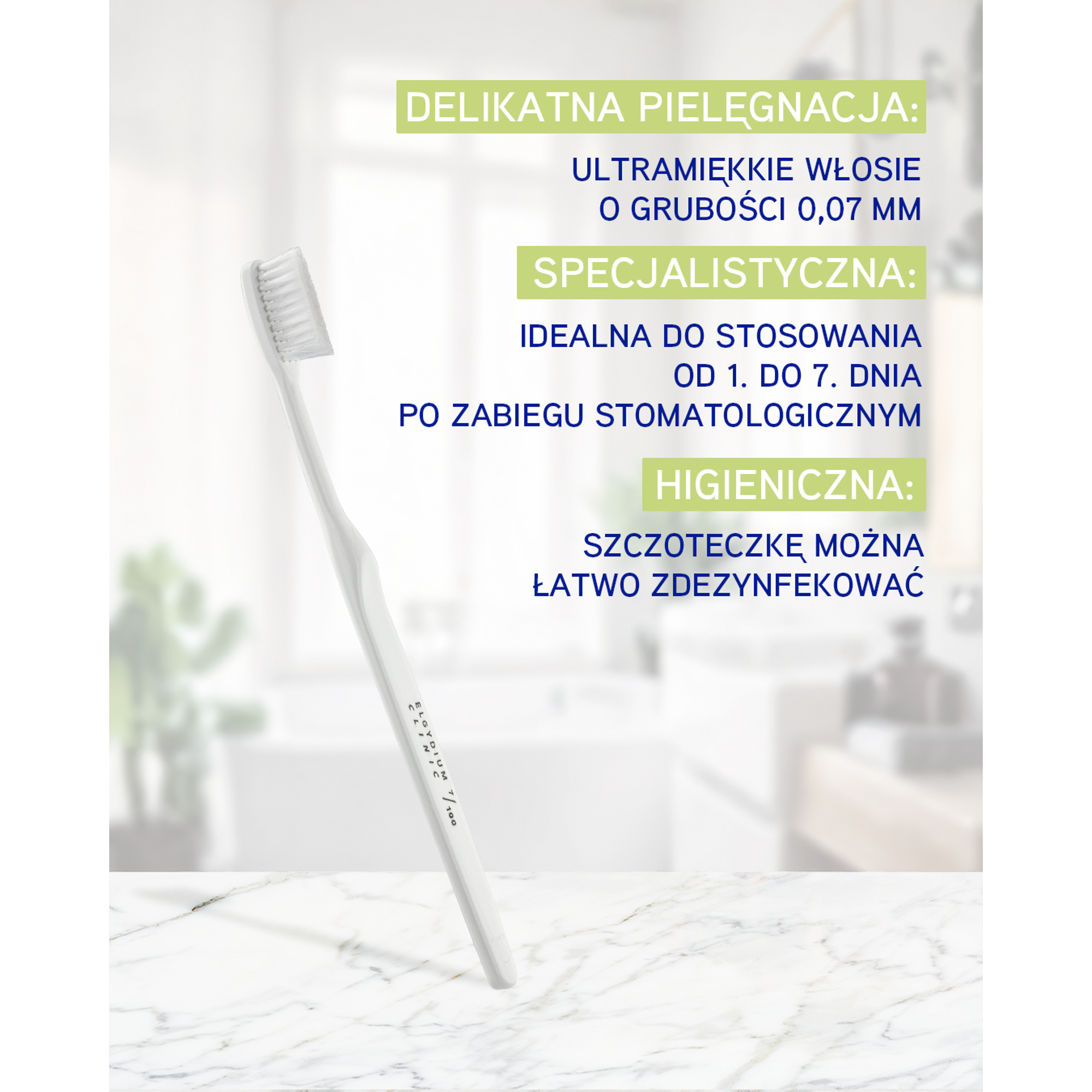 Elgydium Clinic 7/100 szczoteczka do zębów pooperacyjna 1 sztuka
