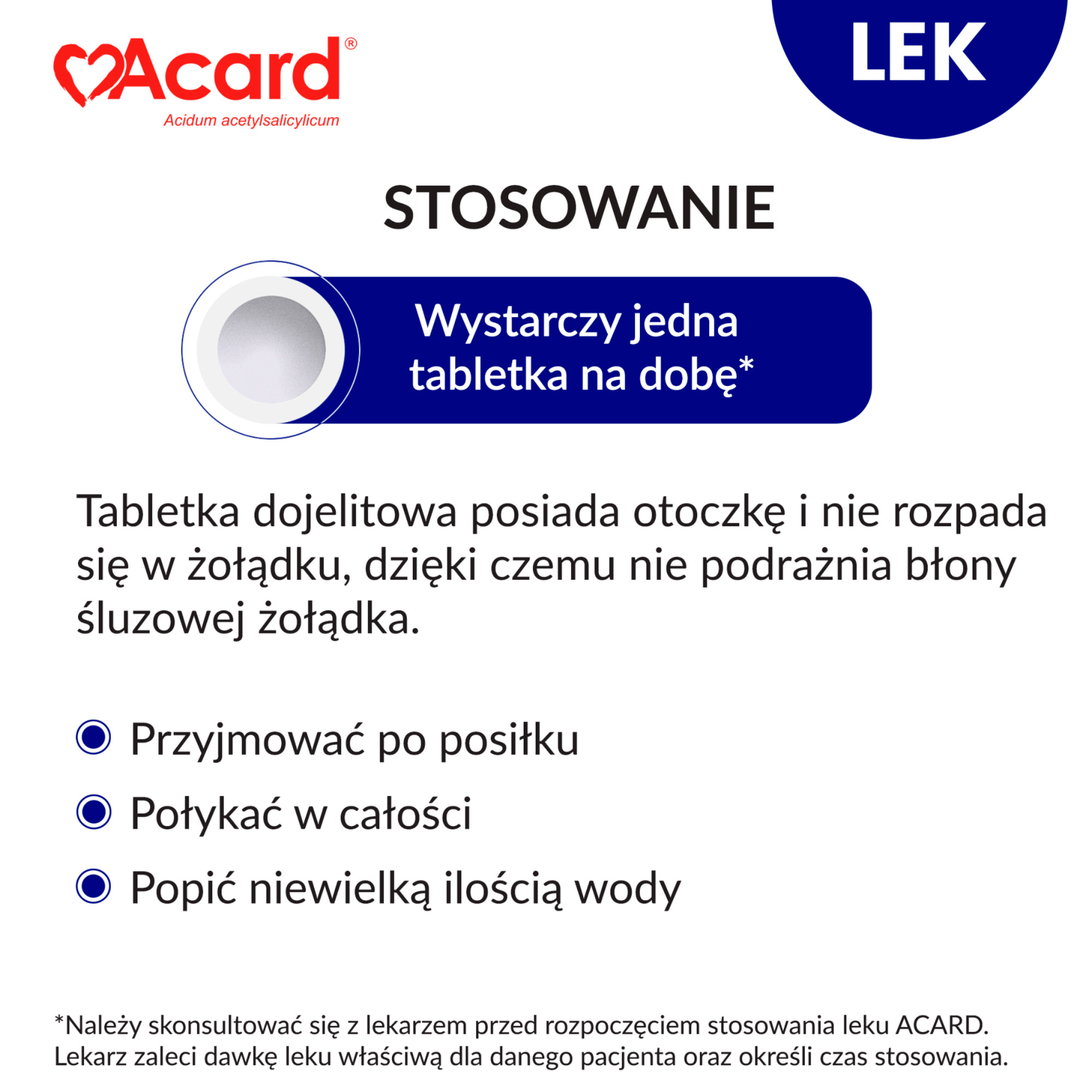 Acard 150mg 60 tabletek