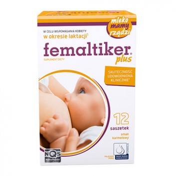 Femaltiker Plus o smaku karmelowym 12 saszetek