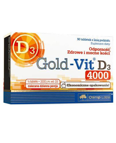 Olimp Gold-Vit D3 4000 - 90 tabl. - cena, opinie, dawkowanie zdjęcie