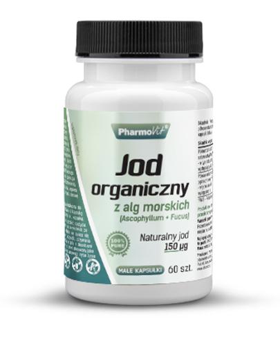 PharmoVit Jod organiczny z alg morskich 150 µg, kapsułki, 60 sztuk zdjęcie