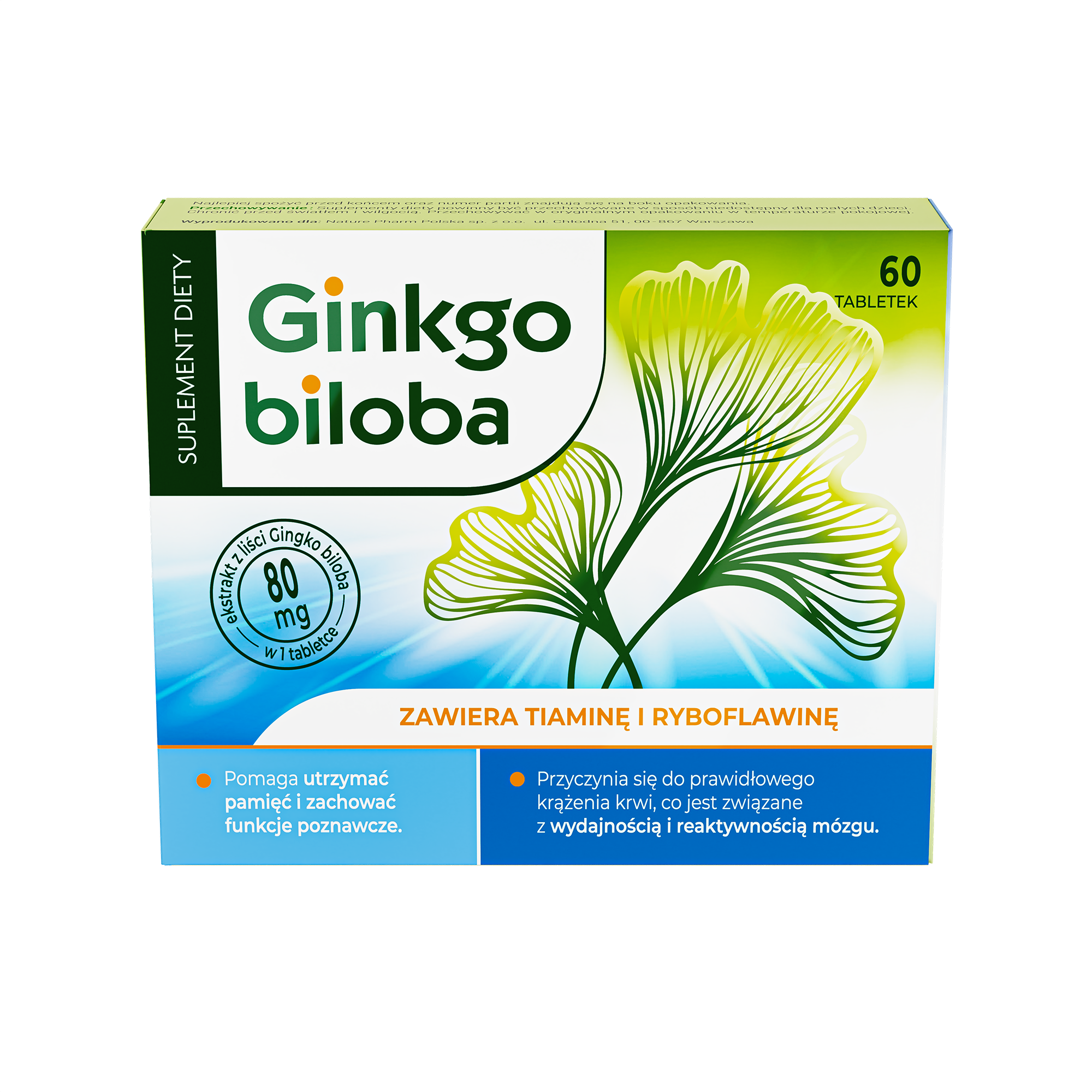 Ginkgo Biloba 60, tabletek