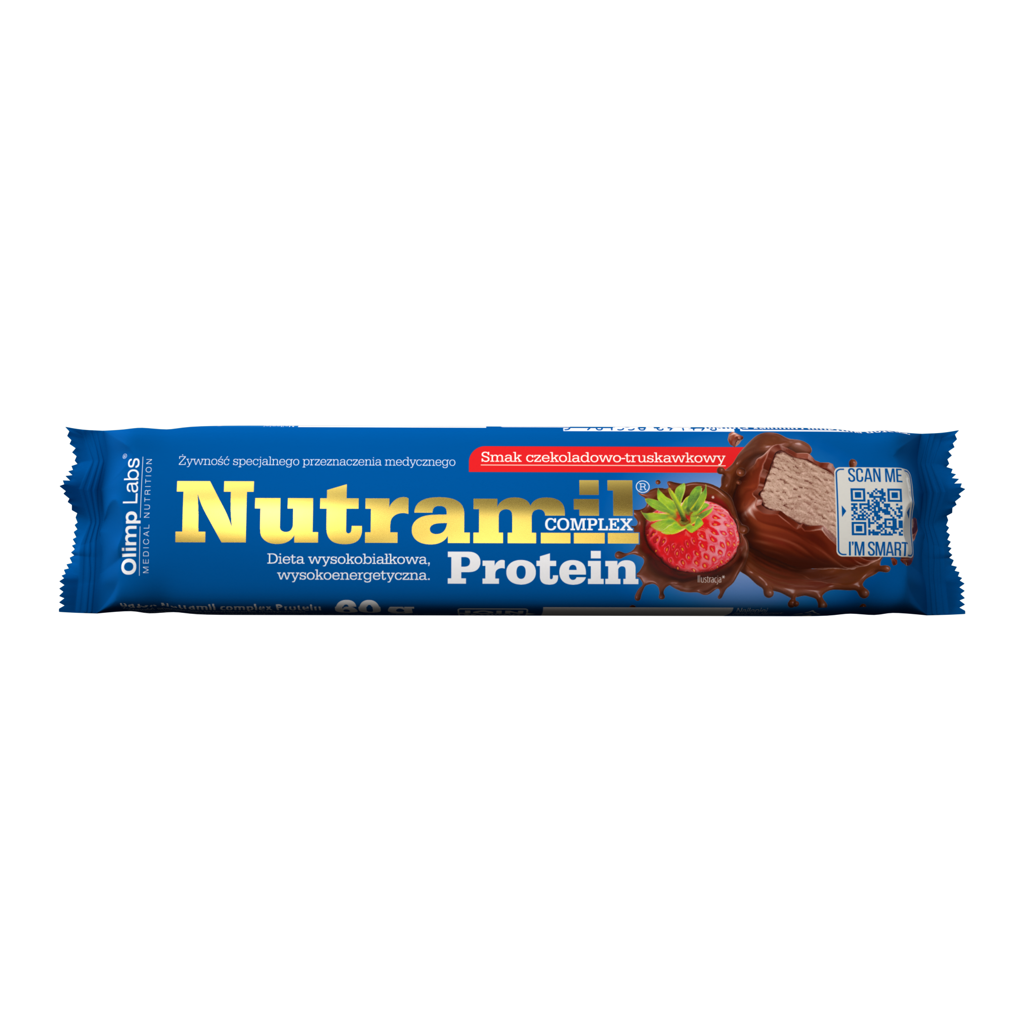 Olimp Labs, Baton Nutramil Complex Protein, czekoladowo-truskawkowy, 60 g zdjęcie