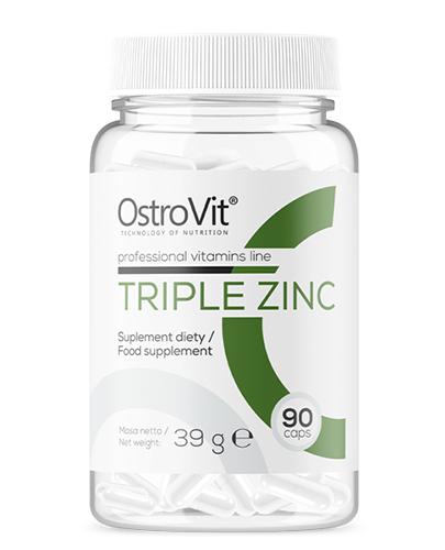 OstroVit Triple Zinc - 90 kaps. - cena, opinie, stosowanie zdjęcie