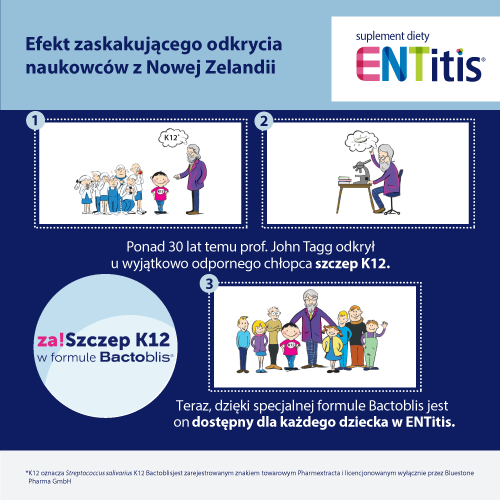 ENTitis, smak truskawkowy, pastylki do ssania, 30 sztuk