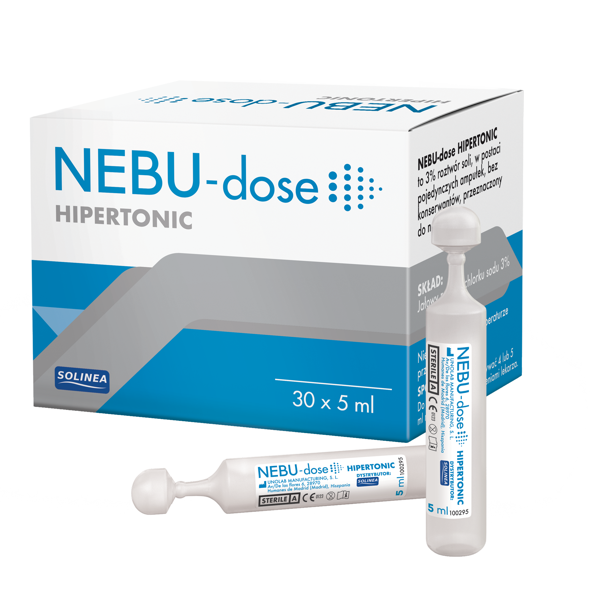 NEBU-DOSE HIPERTONIC Roztwór do inhalacji, ampułki, 30 sztuk zdjęcie