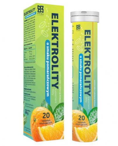 Prima Pharma Elektrolity o smaku pomarańczowym, 20 tabletek musujących zdjęcie