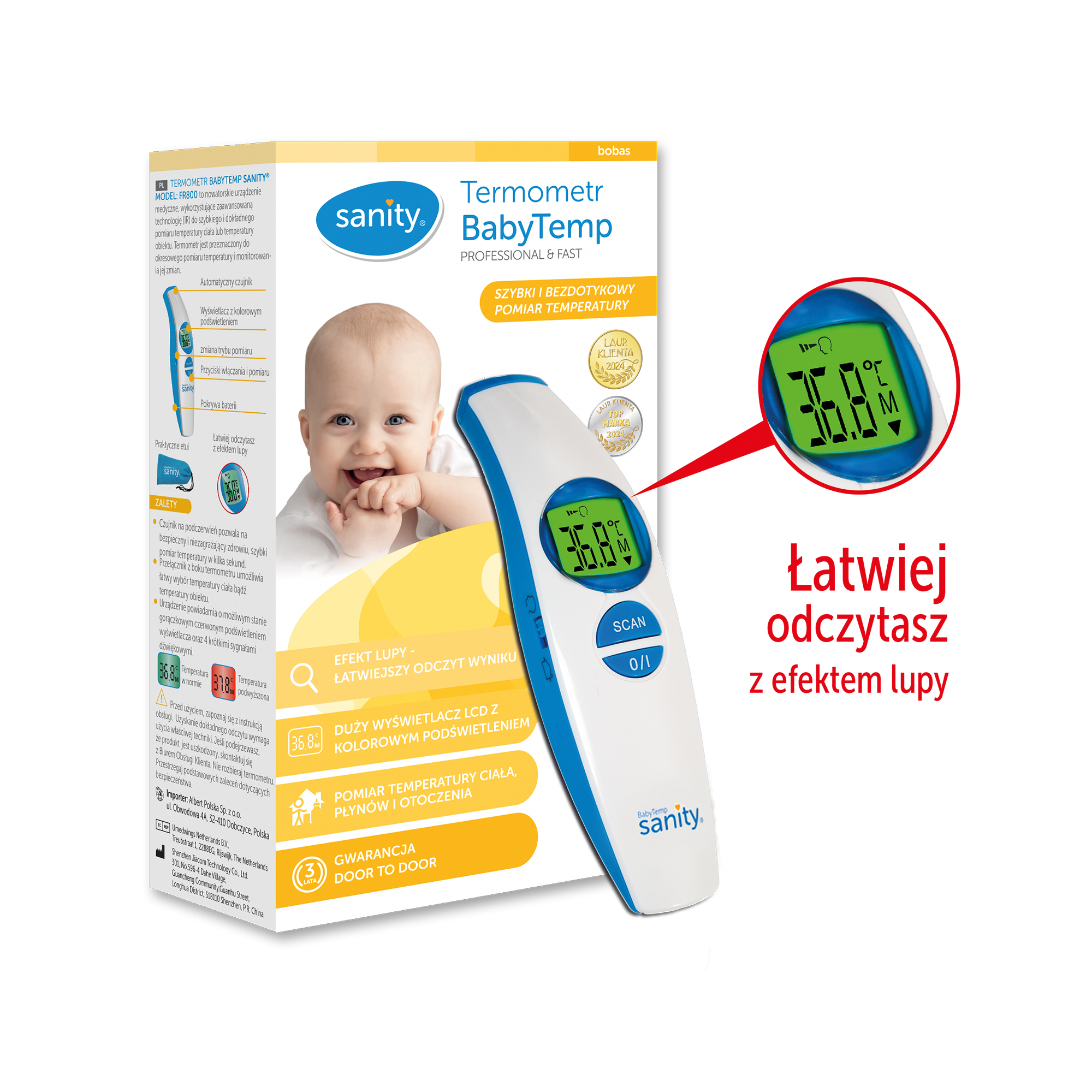 Termometr BabyTemp Sanity model: FR800, 1 sztuka zdjęcie