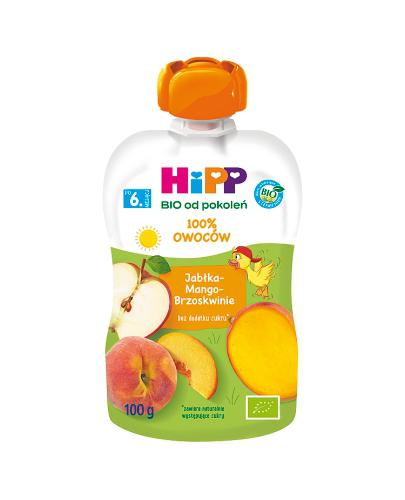 HiPP BIO od pokoleń, Jabłka-Mango-Brzoskwinie, po 6. m-cu, 100 g zdjęcie