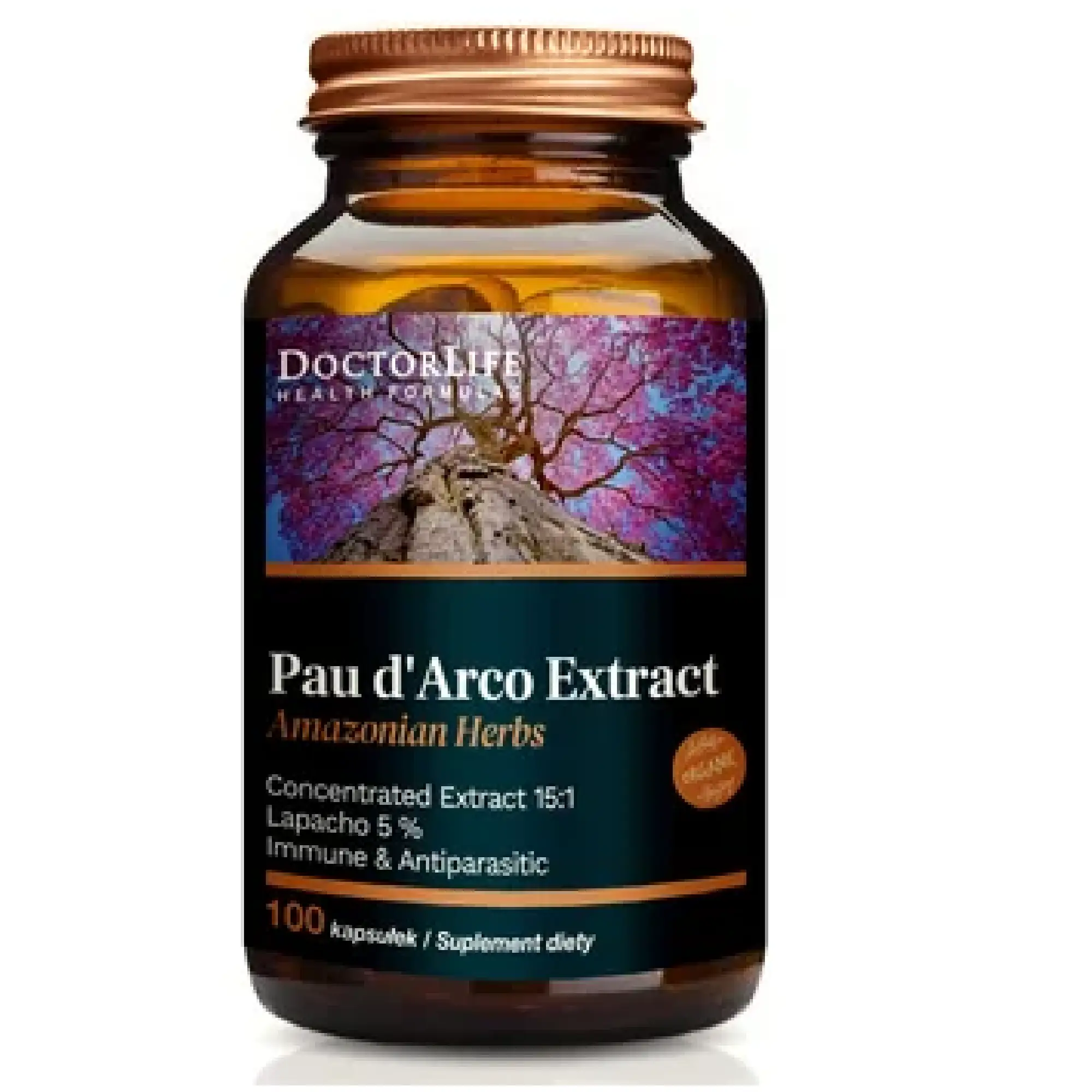 Doctor Life Pau D'Arco Extract 100 kapsułek zdjęcie
