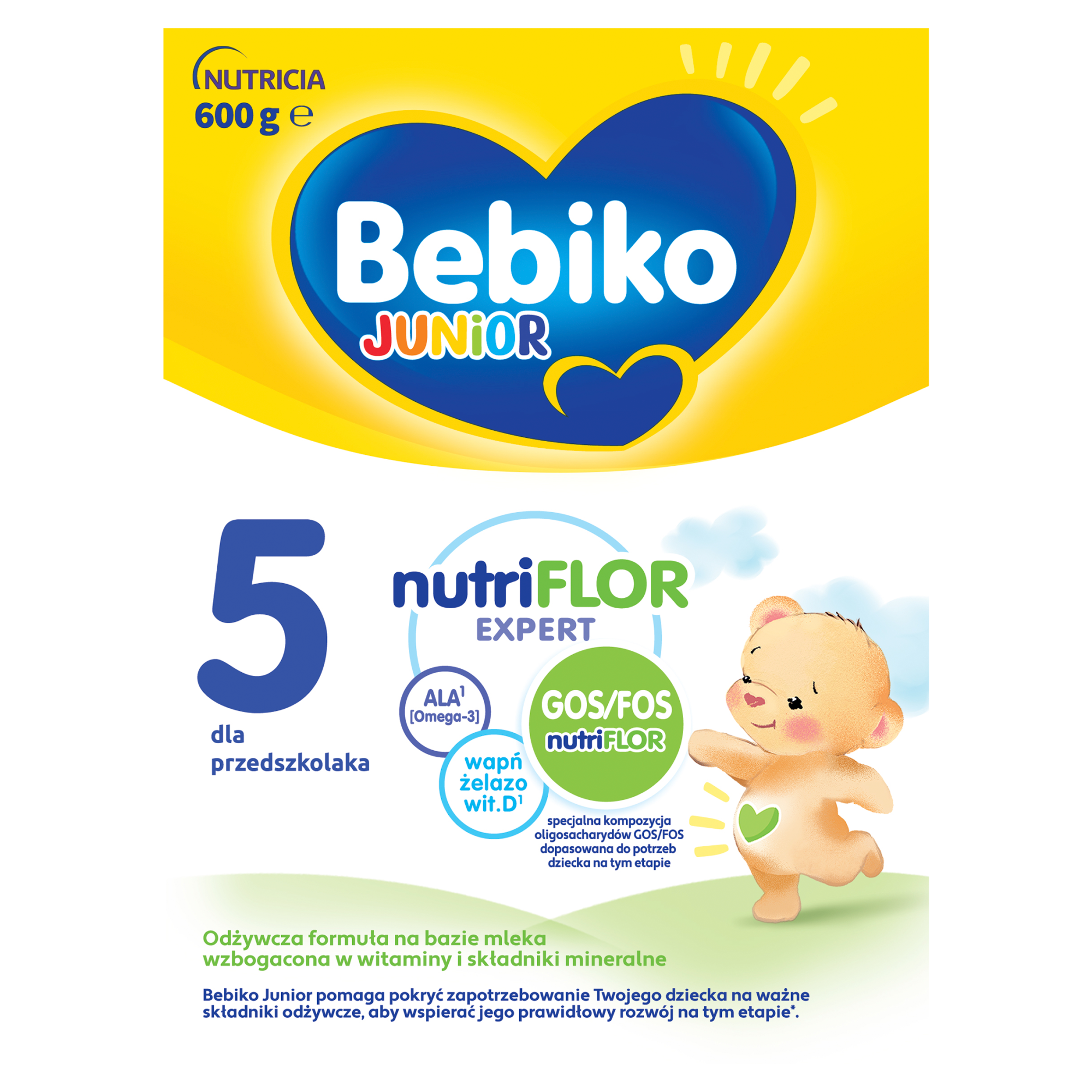 Bebiko 5 Junior mleko modyfikowane powyżej 2,5 roku życia 600 g zdjęcie