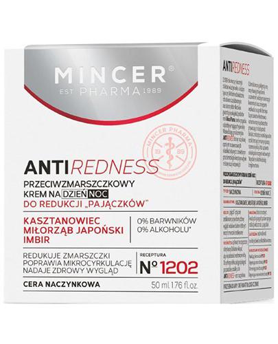 Mincer Pharma Anti Redness N°1202 Przeciwzmarszczkowy krem na dzień i na noc do redukcji ''pajączków'' - 50 ml  zdjęcie