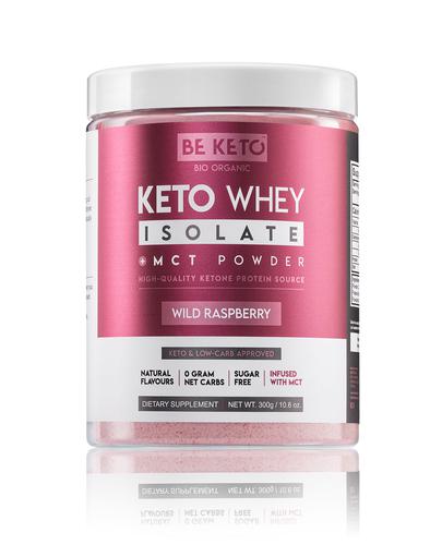 BeKeto Keto Whey isolate + MCT Wild Raspberry, 300 g, cena, opinie, wskazania zdjęcie