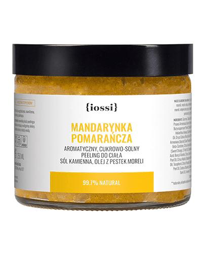 Iossi Mandarynka Pomarańcza Cukrowo - Solny Peeling do ciała Sól kamienna, Olej z pestek moreli - 250 ml - cena, opinie, stosowanie zdjęcie