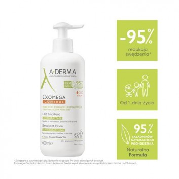 A-Derma Exomega Control mleczko emolient Rich przeciw drapaniu 400 ml