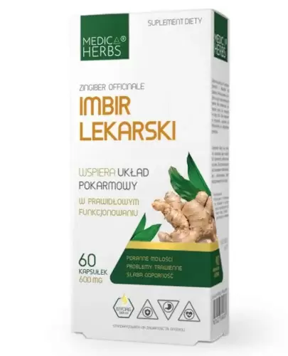 Medica Herbs Imbir lekarski 60 kapsułek zdjęcie