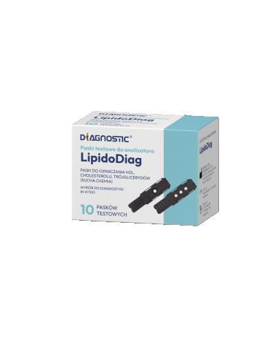 Diagnostic Lipidodiag paski testowe do analizatora 10 sztuk zdjęcie