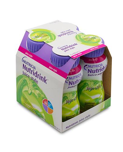 Nutridrink Juice Style, płyn o smaku jabłkowym, 4 x 200 ml zdjęcie
