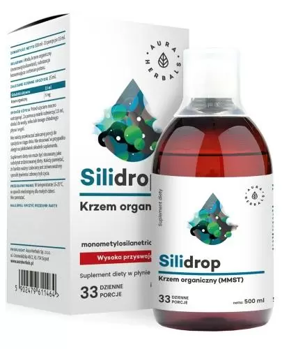 Aura Herbals, Silidrop+ Bor krzem organiczny w płynie, 500 ml zdjęcie