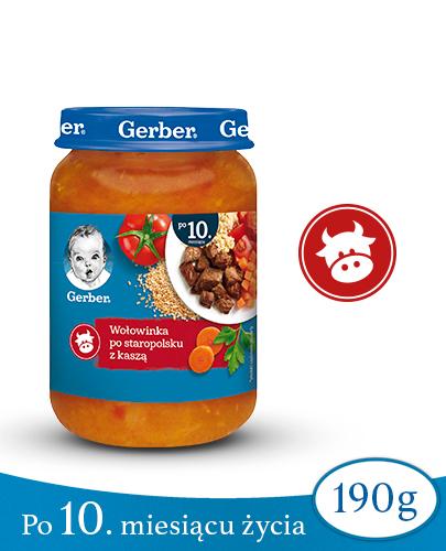 GERBER Obiadek wołowinka po staropolsku z kaszą po 10 miesiącu - 190 g zdjęcie
