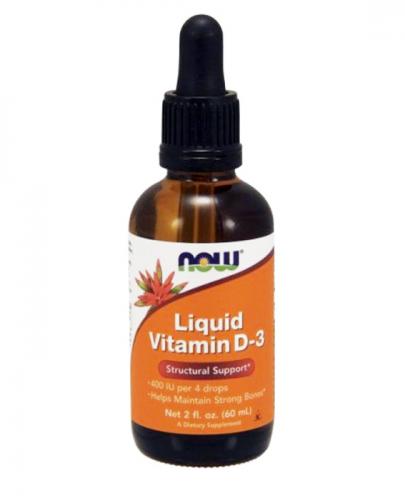 NOW FOODS Vitamin D-3 Krople - 60 ml zdjęcie