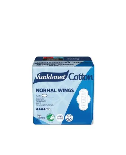 Vuokkoset Cotton Normal Wings podpaski ze skrzydełkami 12 sztuk zdjęcie