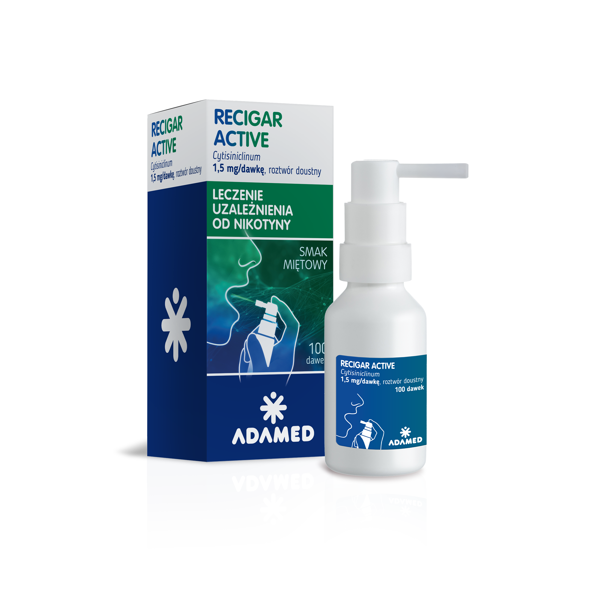 Recigar Active, 1,5 mg/dawkę, roztwór doustny, 100 dawek zdjęcie