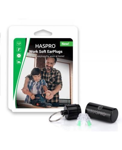 Haspro Work Soft Earplugs, zatyczki do uszu, 1 para zdjęcie