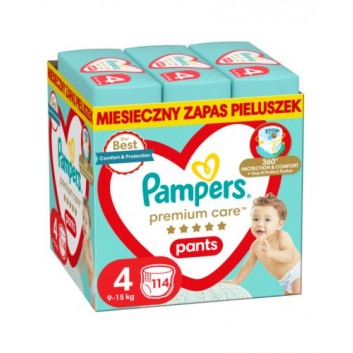 Pampers Premium Care Pants 4 Maxi pieluchomajtki 9-15 kg 114 sztuk