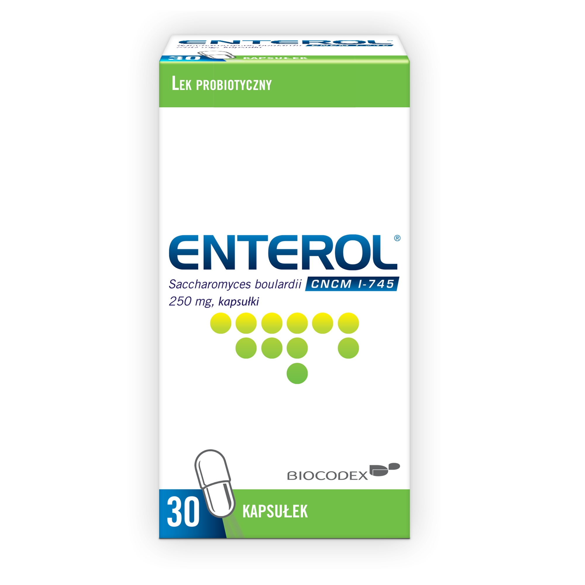Enterol Saccharomyces boulardii 250 mg, 30 kapsułek zdjęcie