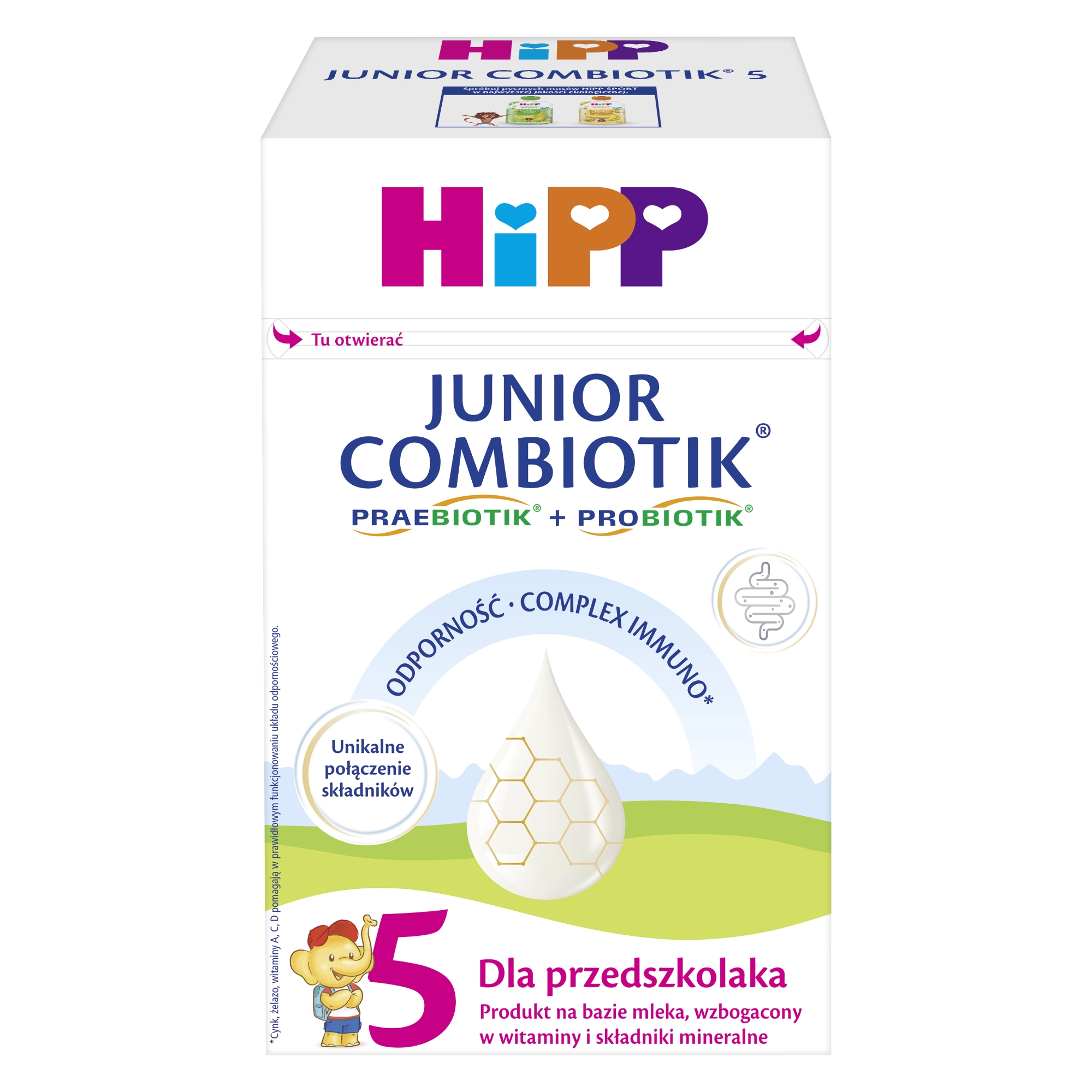 HiPP 5 Junior Combiotik mleko dla przedszkolaka 550 g zdjęcie